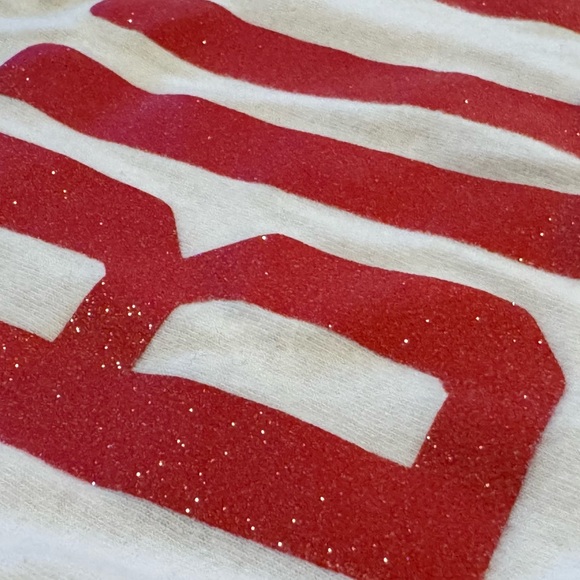 Fanatics Blue and White Bills Women's Jersey lace up long sleeves glitter Red - Picture 4 of 11